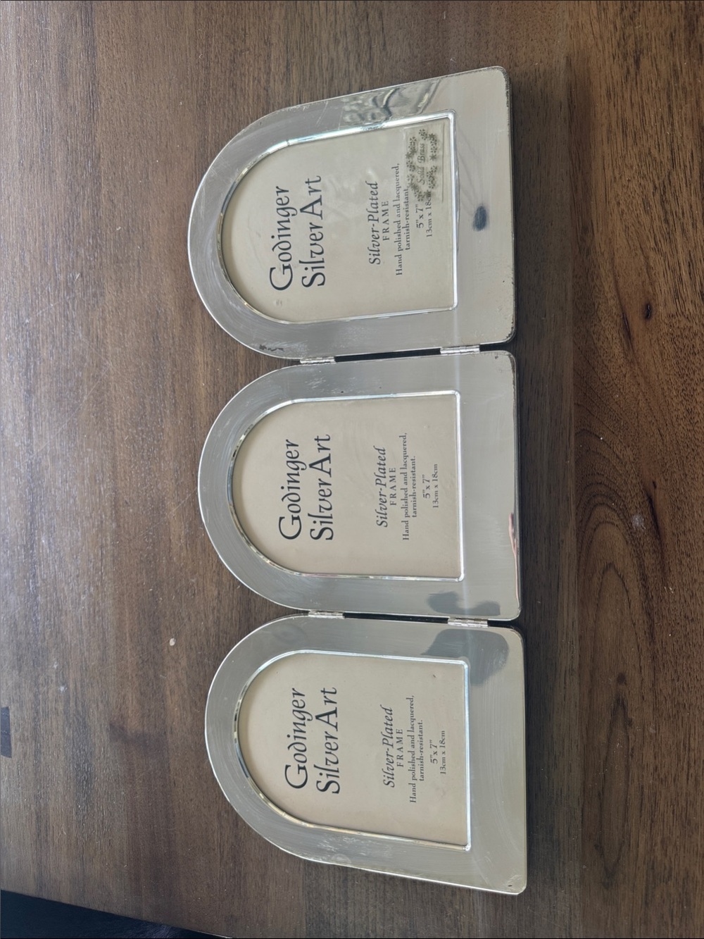 Goodniger Silver Art Silver-Plated Arched Photo Frames - Set of 3